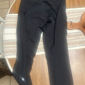 Lululemon Athletica Black Leggings with Logo Detail